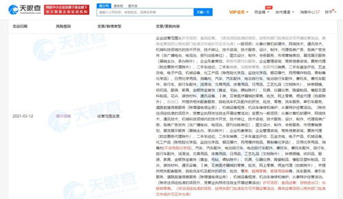 途虎養車拓展業務邊界，關聯公司新增貨物進出口與出版物零售等經營范圍